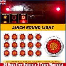 16PCS 4" Round Red/Amber 16