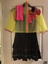 80s Pop Tart Costume Neon Retro Fancy Dress including Belts Bracelets, Gloves