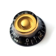Top Hat Speed Control Knobs – Volume Tone Guitar for Gibson Les Paul Black Gold