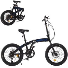 Folding Bicycle 20 Inch Bikes for Adults 7-Speed Variable Foldable City Bicycle