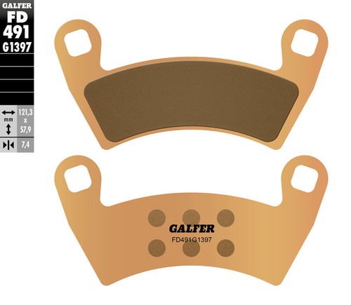 Brake pads kh656 polaris - brake, rzr