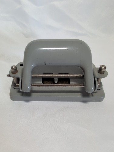 Vintage grey hole punch made - grey,