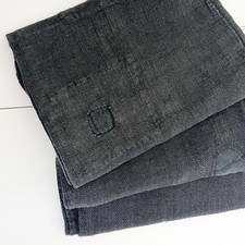 Antique Black Linen Grain