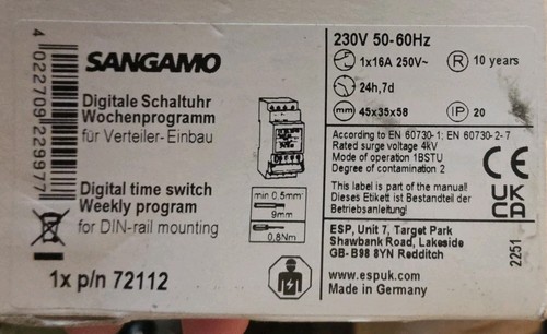 Sangamo 72112 general purpose - 72112,