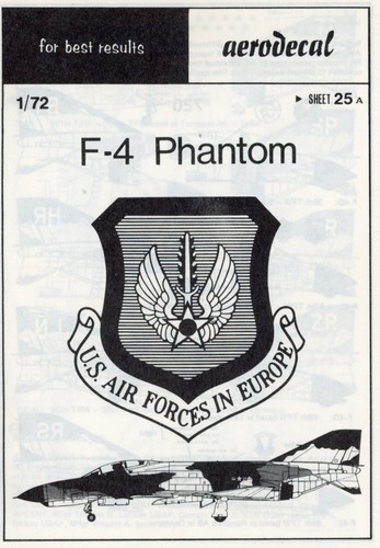Aerodecal 25 f 4 - #72-25, f-4