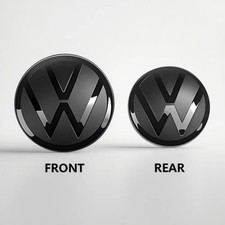 2Pcs VW BLACK BADGES FRONT &