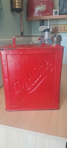 Vintage redline petrol can - vintage,
