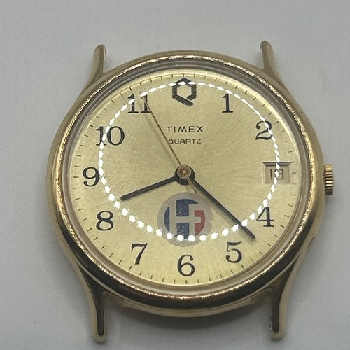 Timex gold dial vintage - q,