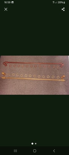 Pinewood curtain pole - curtain,