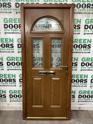 Golden oak front door - golden,