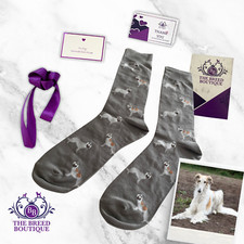 BORZOI SOCKS UNISEX ONE SIZE