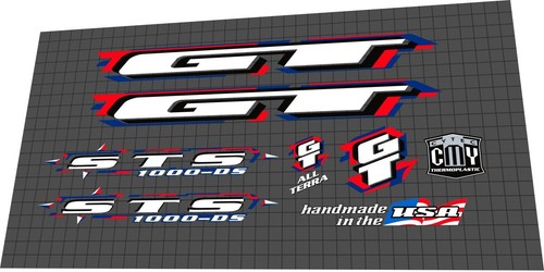 1997 sts 1000ds decal set - gt,
