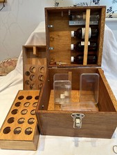 Apothecary Vintage Style Ply Built - Chemist - Water Test Case - with contents