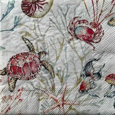 2 x cocktail paper napkins for