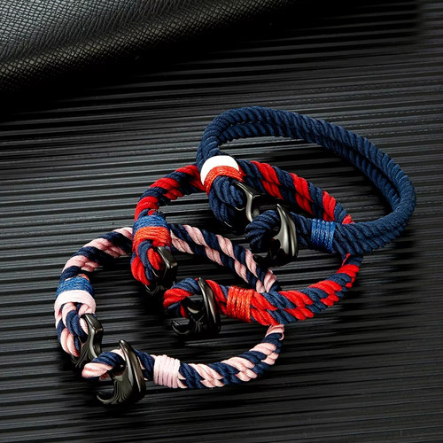 Anchor bracelets men charm - anchor,