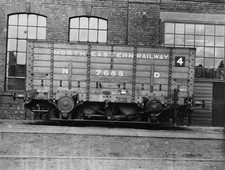 Old Train Photo Hopper Coal