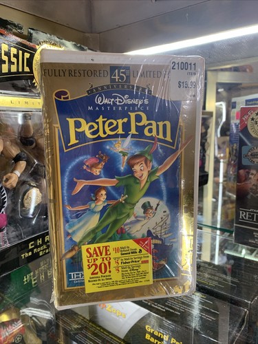 Peter pan vhs 1998 45th - peter,