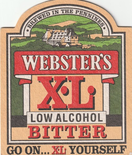 Beer mat websters brewery - -,