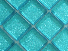 Glitter Blue Glass Mosaic tile