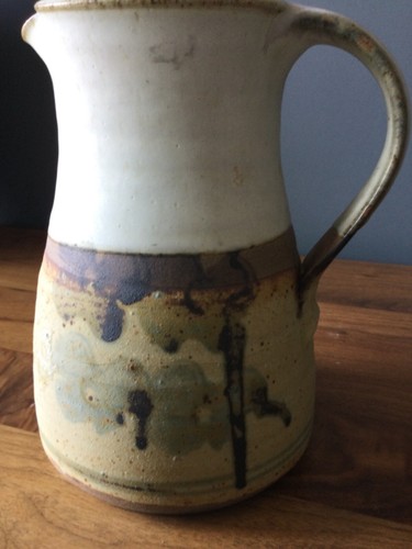 Vintage table jug vase brown - vintage,