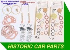 REBUILD KIT & "No6" NEEDLES for TWIN 1½ SU Carbs on MGA Mk1 & Mk2 1600 1959-62