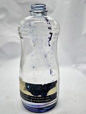 VINTAGE PARKER PEN CO. SUPER QUINK INK BOTTLE BLUE-BLACK EMPTY