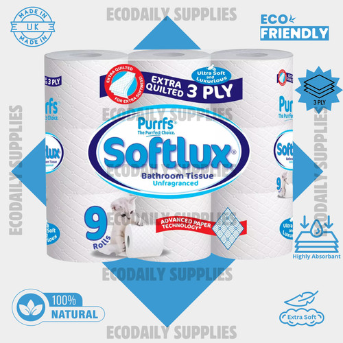 Softlux 3ply quilted - softlux, toilet