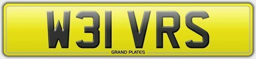 Number plate w31 - number,