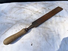 VINTAGE LARGE ENGINEERS FILE WOODEN HANDLE DIY TOOL