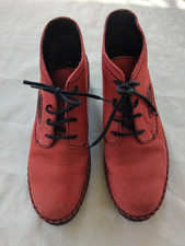 Josef Seibel Red Leather Ankle