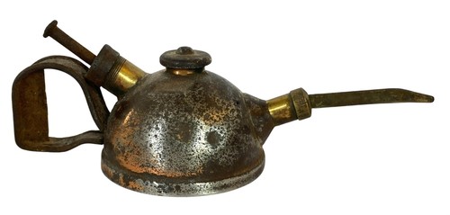 Vintage antique oiler oil - oiler, can