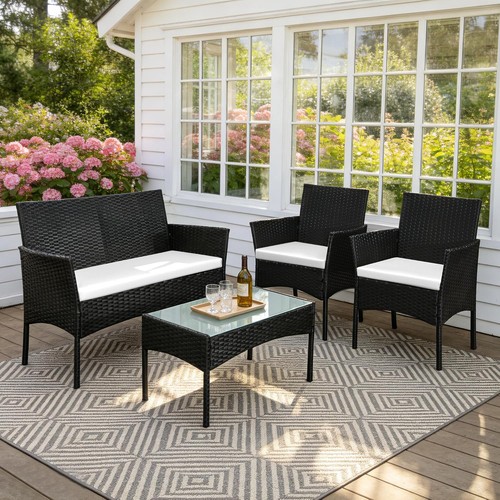 Rattan sofa set piece - sofa, 4