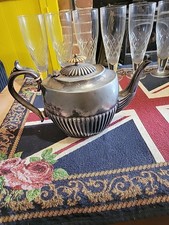 Silver Plate Teapot  Sheffield Vintage