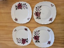 Vintage Colclough Bone China Side Plates X 4 'Amoretta Rose' 7906 
