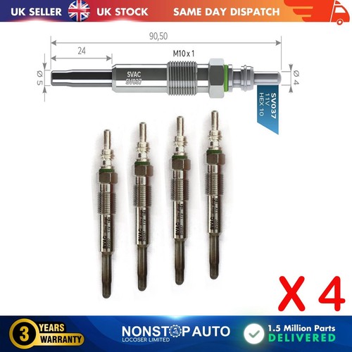 Glow plugs for - 4x,