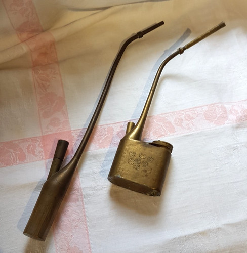 Antique chinese brass water - brass,