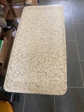 Retro folding picnic, camping, coffee table, black/white