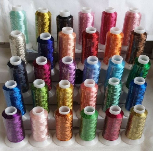 Metallic embroidery threads - 30,