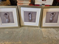 SET OF THREE FRAMED AND GLAZED