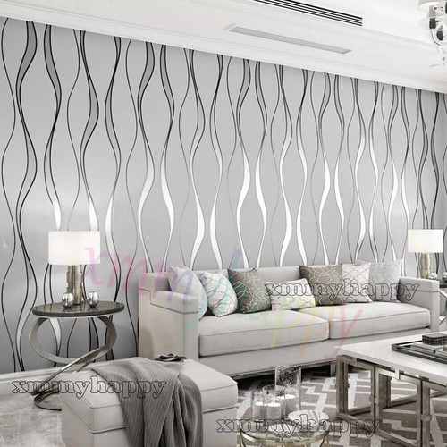 Damask wave silver - wave,
