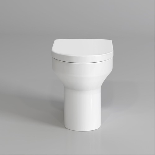 Back wall toilet - wall, pan