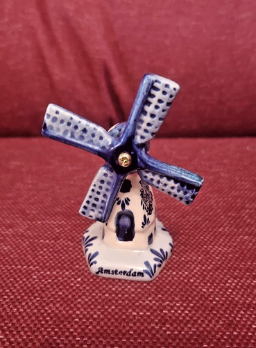 Vintage blue white amsterdam - vintage,