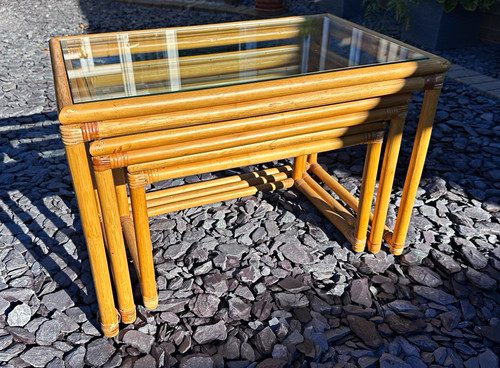 Bamboo glass rectangular - glass,