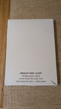 Multi-Purpose A4 White Self-Adhesive Labels - 14 Label Per sheet