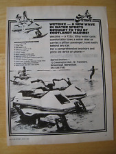 WETBIKE WATER SPORTS CORTLANDT MARINE WATER SKIER 1982 ADVERT A4 SIZE FILE 14