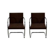 Knoll Brno Brown Tubular Chair