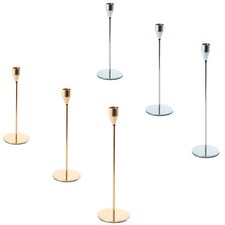 3PCS TULIP NORDIC CANDLESTICKS SET CANDLE HOLDER DINNER PARTY DECOR MODERN HOME