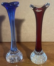 Pair of 2 Swedish Art Glass