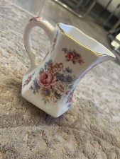 Crown Staffordshire Bone China England Floral Vase/Jug – Vintage English Porcela