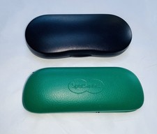Preloved 2 x GLASSES CASES Specsavers Green And D & A Blue With Cleaning Cloths